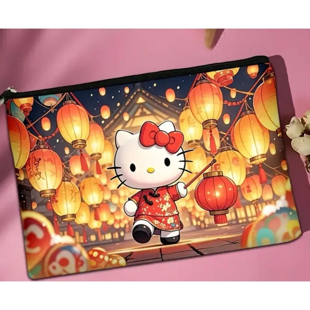 Hello Kitty Japanese Style Lanterns Cute‎ Cosmetic Bag - New